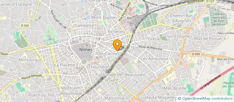 localisation de l'entreprise UNION NATIONALE DES ARBITRES DE FOOTBALL SECTION DEPARTEMENTALE DU GARD LOZERE  NIMES