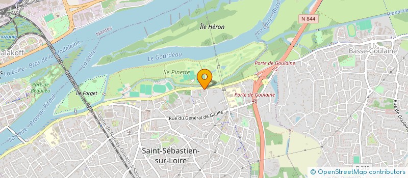 localisation de l'entreprise UNION NATIONALE DES ARBITRES DE FOOTBALL SECTION REGIONALE DE L' ATLANTIQUE à SAINT-SEBASTIEN-SUR-LOIRE