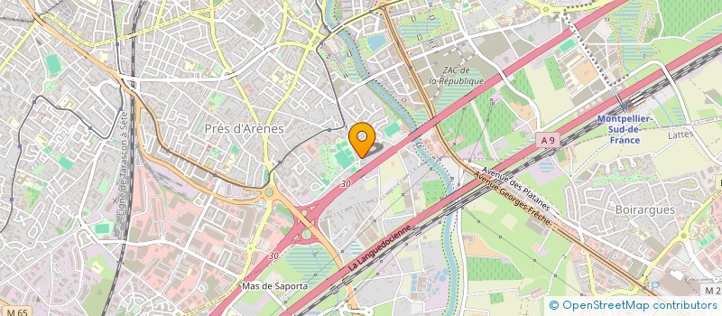 localisation de l'entreprise UNION NATIONALE DES ARBITRES DE FOOTBALL SECTION REGIONALE OCCITANIE à MONTPELLIER