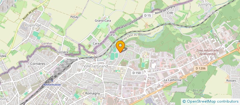 localisation de l'entreprise UNION NATIONALE DES ARBITRES DE FOOTBALL (U.N.A.F.), AMICALE DE LA HAUTE-SAVOIE ET PAYS DE GEX à VILLE-LA-GRAND