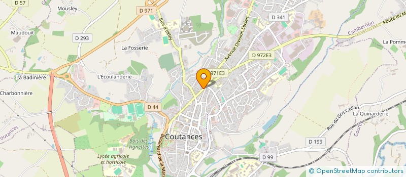 localisation de l'entreprise UNION NATIONALE DES ASSOCIATIONS DES AMIS DES COMMUNAUTES REJOUIS-TOI  COUTANCES