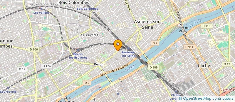 localisation de l'entreprise UNION NATIONALE DES ASSURES SOCIAUX à ASNIERES-SUR-SEINE