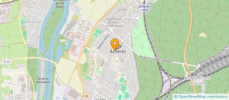 localisation de l'entreprise UNION NATIONALE DES COMBATTANTS  ACHERES