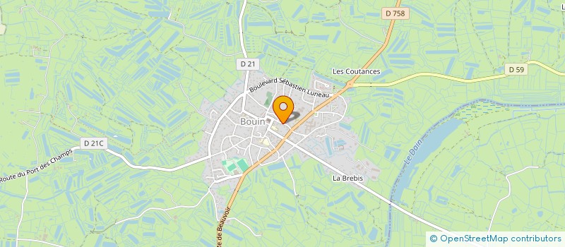 localisation de l'entreprise UNION NATIONALE DES COMBATTANTS D AFRIQUE DU NORD  BOUIN