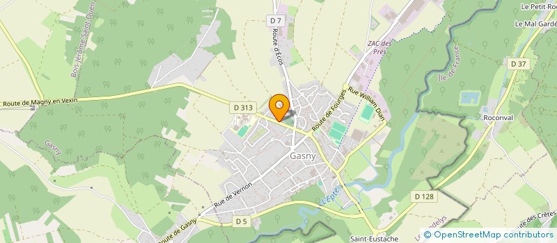 localisation de l'entreprise UNION NATIONALE DES COMBATTANTS D AFRIQUE DU NORD SECTION DU CANTON D ECOS  GASNY