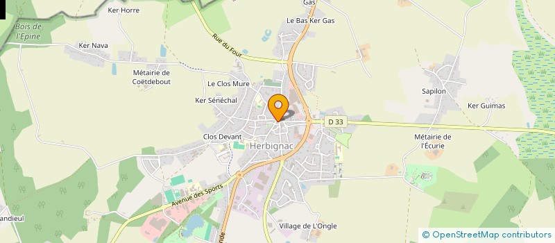localisation de l'entreprise UNION NATIONALE DES COMBATTANTS D'HERBIGNAC à HERBIGNAC