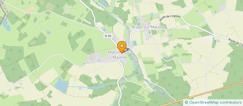 localisation de l'entreprise UNION NATIONALE DES COMBATTANTS D'INDRE ET LOIRE - SECTION DE BRAYE - MARCILLY-SUR-MAULNE  MARCILLY-SUR-MAULNE