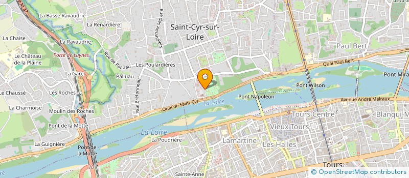 localisation de l'entreprise UNION NATIONALE DES COMBATTANTS D'INDRE ET LOIRE - SECTION DE SAINT-CYR-SUR-LOIRE  SAINT CYR SUR LOIRE