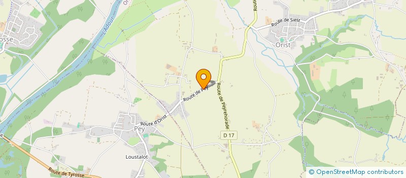 localisation de l'entreprise UNION NATIONALE DES COMBATTANTS D'ORTHE  ORIST