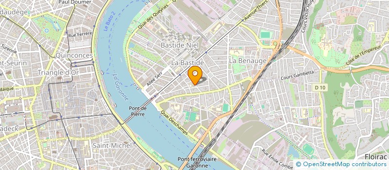 localisation de l'entreprise UNION NATIONALE DES COMBATTANTS DE BORDEAUX RIVE DROITE  BORDEAUX