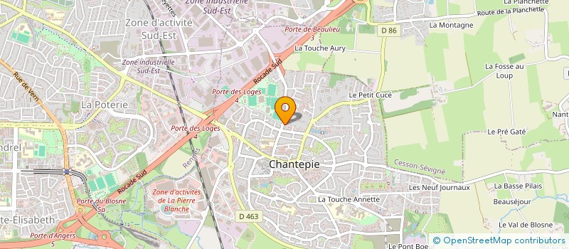 localisation de l'entreprise UNION NATIONALE DES COMBATTANTS DE CHANTEPIE  CHANTEPIE