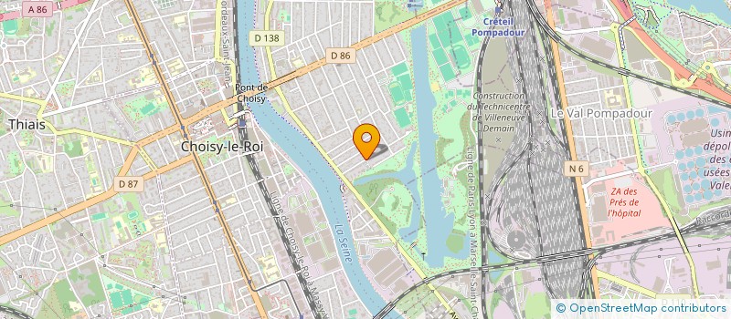 localisation de l'entreprise UNION NATIONALE DES COMBATTANTS DE CHOISY-LE-ROI/THIAIS - 32 (U.N.C. DE CHOISY-LE-ROI/THIAIS - 32)  CHOISY-LE-ROI