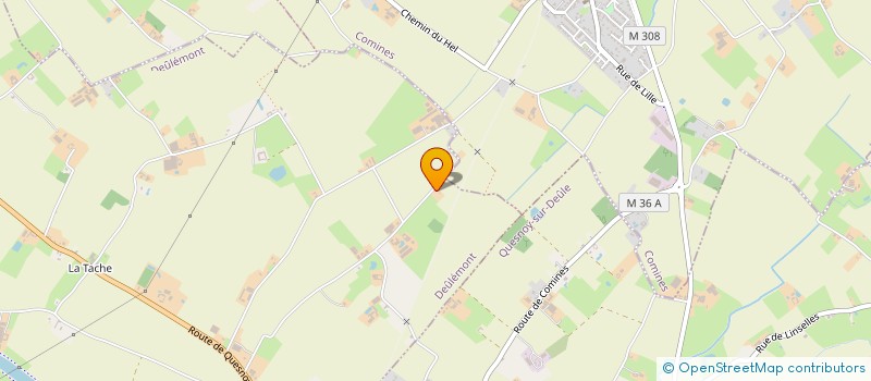 localisation de l'entreprise UNION NATIONALE DES COMBATTANTS DE DEULEMONT -WARNETON  DEULEMONT