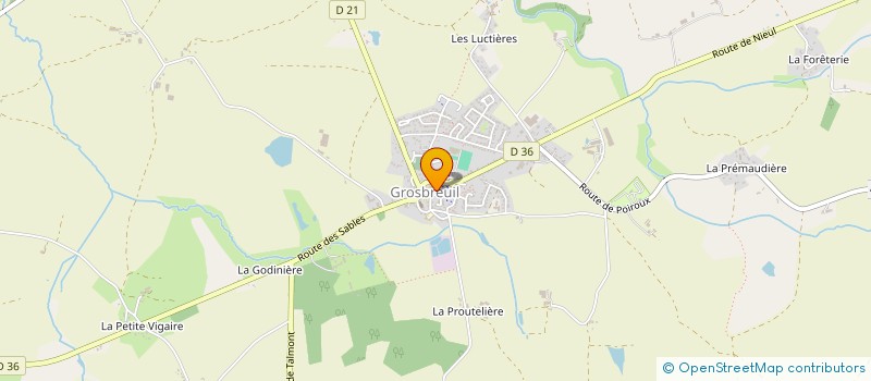 localisation de l'entreprise UNION NATIONALE DES COMBATTANTS DE GROSBREUIL  GROSBREUIL