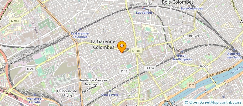 localisation de l'entreprise UNION NATIONALE DES COMBATTANTS DE LA GARENNE-COLOMBES 44EME SECTION à LA GARENNE-COLOMBES