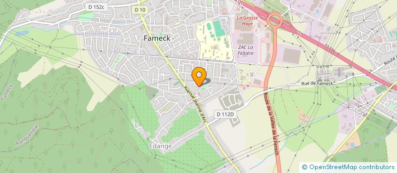 localisation de l'entreprise UNION NATIONALE DES COMBATTANTS DE LA SECTION DE HAYANGE ET ENVIRONS  FAMECK