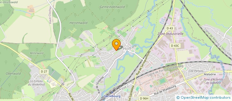 localisation de l'entreprise UNION NATIONALE DES COMBATTANTS DE LA SECTION DE SARREBOURG ET ENVIRONS à SARREBOURG