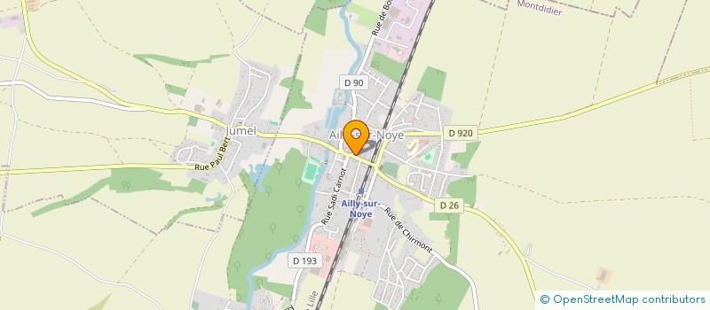 localisation de l'entreprise UNION NATIONALE DES COMBATTANTS DE LA SOMME (U.N.C.) SECTION D'AILLY SUR NOYE  AILLY-SUR-NOYE