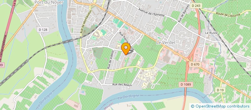 localisation de l'entreprise UNION NATIONALE DES COMBATTANTS DE LIBOURNE  LIBOURNE