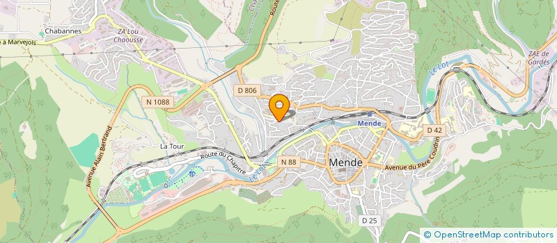 localisation de l'entreprise UNION NATIONALE DES COMBATTANTS DE LOZERE à MENDE