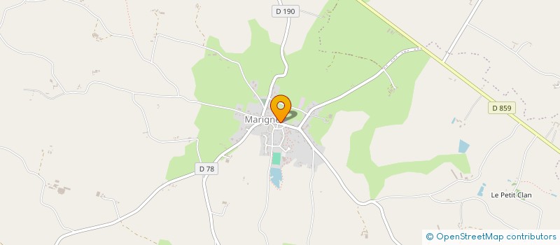 localisation de l'entreprise UNION NATIONALE DES COMBATTANTS DE MARIGNE à LES HAUTS-D'ANJOU