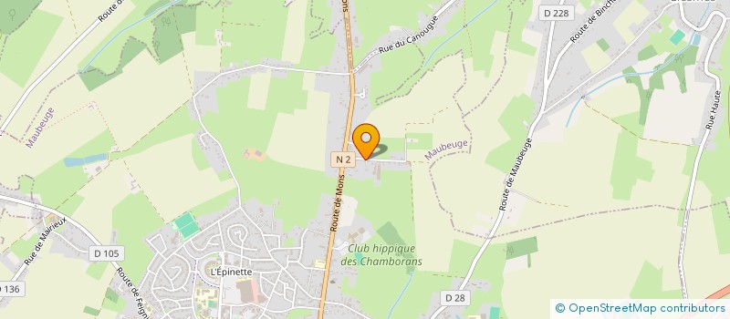 localisation de l'entreprise UNION NATIONALE DES COMBATTANTS DE MAUBEUGE  MAUBEUGE