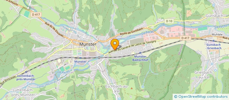 localisation de l'entreprise UNION NATIONALE DES COMBATTANTS DE MUNSTER  MUNSTER