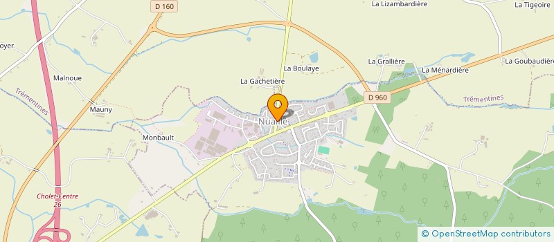 localisation de l'entreprise UNION NATIONALE DES COMBATTANTS DE NUAILLE  NUAILLE