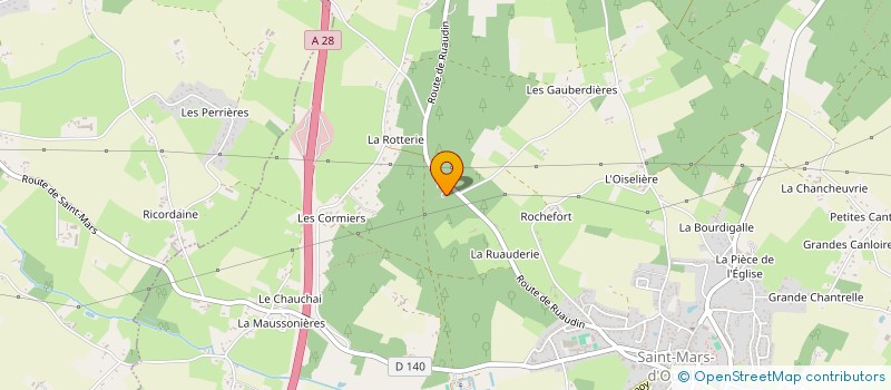 localisation de l'entreprise UNION NATIONALE DES COMBATTANTS DE PARIGNE L'EVEQUE à SAINT MARS D'OUTILLE