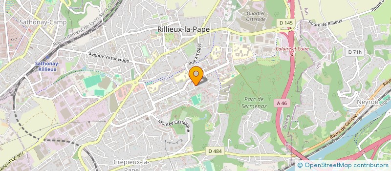 localisation de l'entreprise UNION NATIONALE DES COMBATTANTS DE RILLIEUX LA PAPE (UNC DE RILLIEUX LA PAPE) à RILLIEUX-LA-PAPE