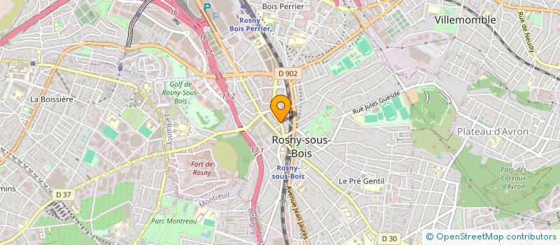 localisation de l'entreprise UNION NATIONALE DES COMBATTANTS DE ROSNY SOUS BOIS à ROSNY-SOUS-BOIS