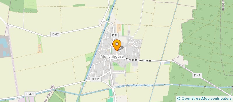 localisation de l'entreprise UNION NATIONALE  DES COMBATTANTS DE RUSTENHART  RUSTENHART