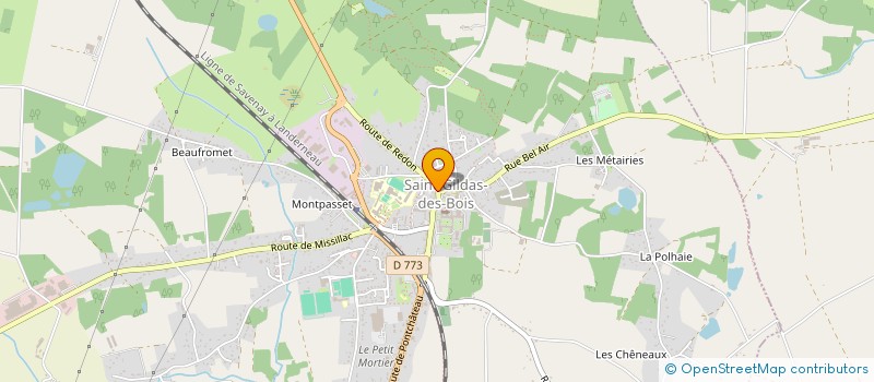 localisation de l'entreprise UNION NATIONALE DES COMBATTANTS DE SAINT-GILDAS-DES-BOIS - SEVERAC - MEMOIRE à SAINT-GILDAS-DES-BOIS