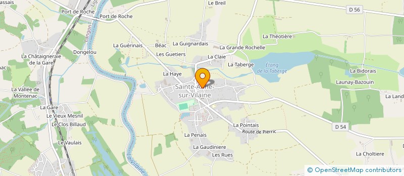 localisation de l'entreprise UNION NATIONALE DES COMBATTANTS DE SAINTE ANNE SUR VILAINE  SAINTE-ANNE-SUR-VILAINE