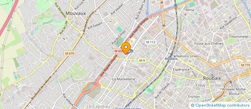 localisation de l'entreprise UNION NATIONALE DES COMBATTANTS DE TOURCOING BLANC-SEAU  TOURCOING