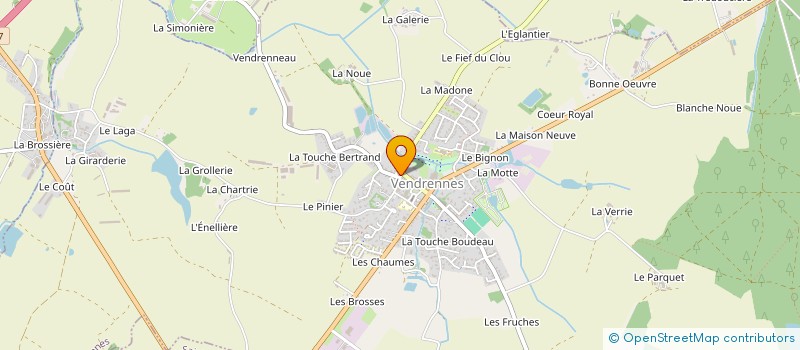 localisation de l'entreprise UNION NATIONALE DES COMBATTANTS DE VENDRENNES (U.N.C.)  VENDRENNES