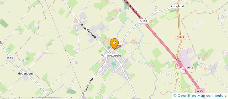 localisation de l'entreprise UNION NATIONALE DES COMBATTANTS DE WINNEZEELE  WINNEZEELE