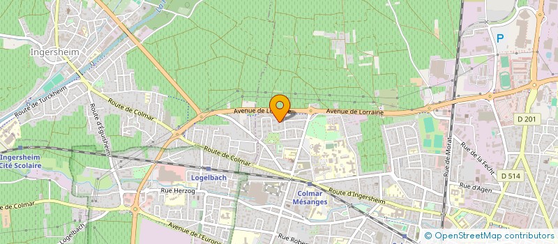 localisation de l'entreprise UNION NATIONALE DES COMBATTANTS DE WINTZENHEIM  COLMAR