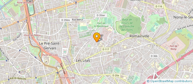 localisation de l'entreprise UNION NATIONALE DES COMBATTANTS DES LILAS à LES LILAS