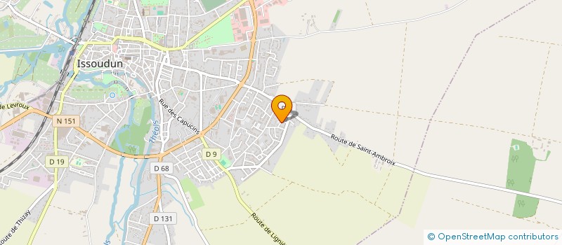 localisation de l'entreprise UNION NATIONALE DES COMBATTANTS DU DEPARTEMENT DE L'INDRE - SECTION DE BOMMIERS 36 à ISSOUDUN