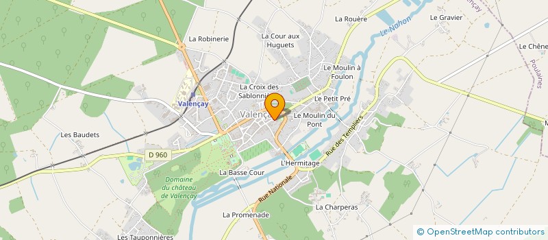 localisation de l'entreprise UNION NATIONALE DES COMBATTANTS DU DEPARTEMENT DE L'INDRE SECTION DE VALENCAY à VALENCAY