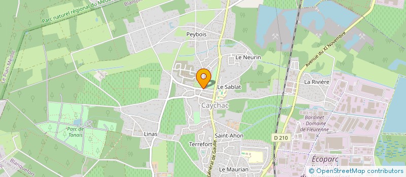 localisation de l'entreprise UNION NATIONALE DES COMBATTANTS DU DEPARTEMENT DE LA GIRONDE à BLANQUEFORT