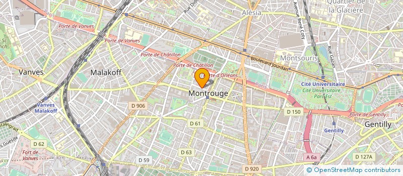 localisation de l'entreprise UNION NATIONALE DES COMBATTANTS DU DEPARTEMENT DES HAUTS-DE-SEINE à MONTROUGE