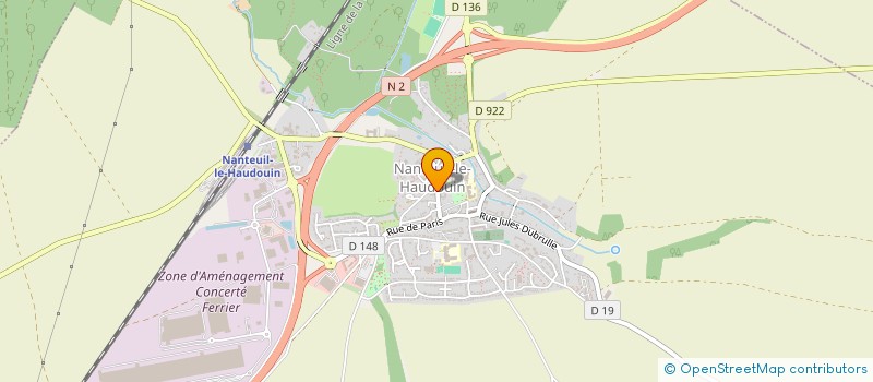 localisation de l'entreprise UNION NATIONALE DES COMBATTANTS EN AFRIQUE DU NORD  NANTEUIL-LE-HAUDOUIN