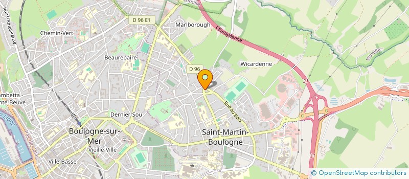 localisation de l'entreprise UNION NATIONALE DES COMBATTANTS SECT WIMEREUX à SAINT-MARTIN-BOULOGNE