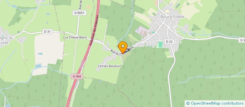 localisation de l'entreprise UNION NATIONALE DES COMBATTANTS SECTION DE BOURG FIDELE  BOURG-FIDELE