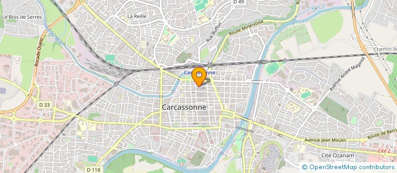 localisation de l'entreprise UNION NATIONALE DES COMBATTANTS - SECTION DE CARCASSONNE à CARCASSONNE
