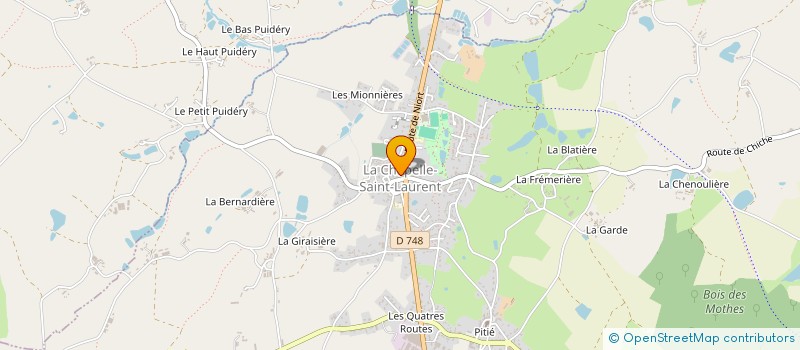 localisation de l'entreprise UNION NATIONALE DES COMBATTANTS SECTION DE LA CHAPELLE ST LAURENT  LA CHAPELLE-SAINT-LAURENT