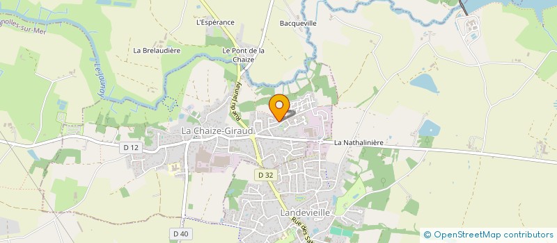 localisation de l'entreprise UNION NATIONALE DES COMBATTANTS SECTION DE LANDEVIEILLE à LANDEVIEILLE