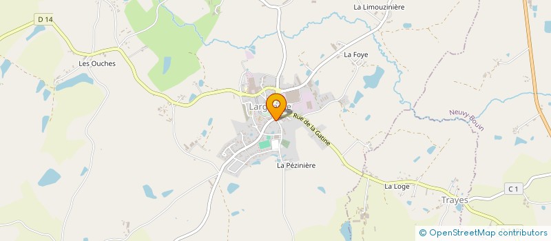 localisation de l'entreprise UNION NATIONALE DES COMBATTANTS - SECTION DE LARGEASSE  LARGEASSE